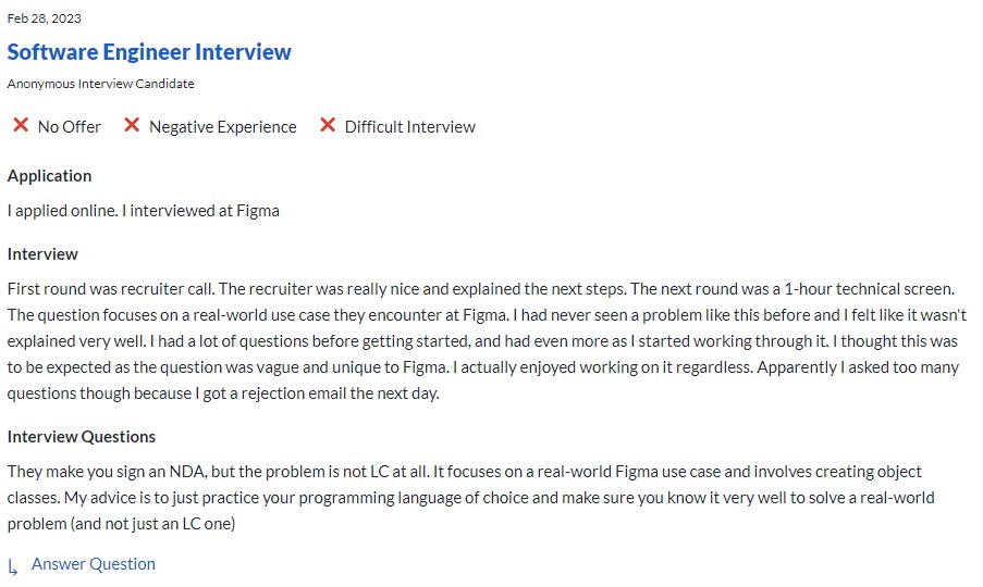 Software engineer interview