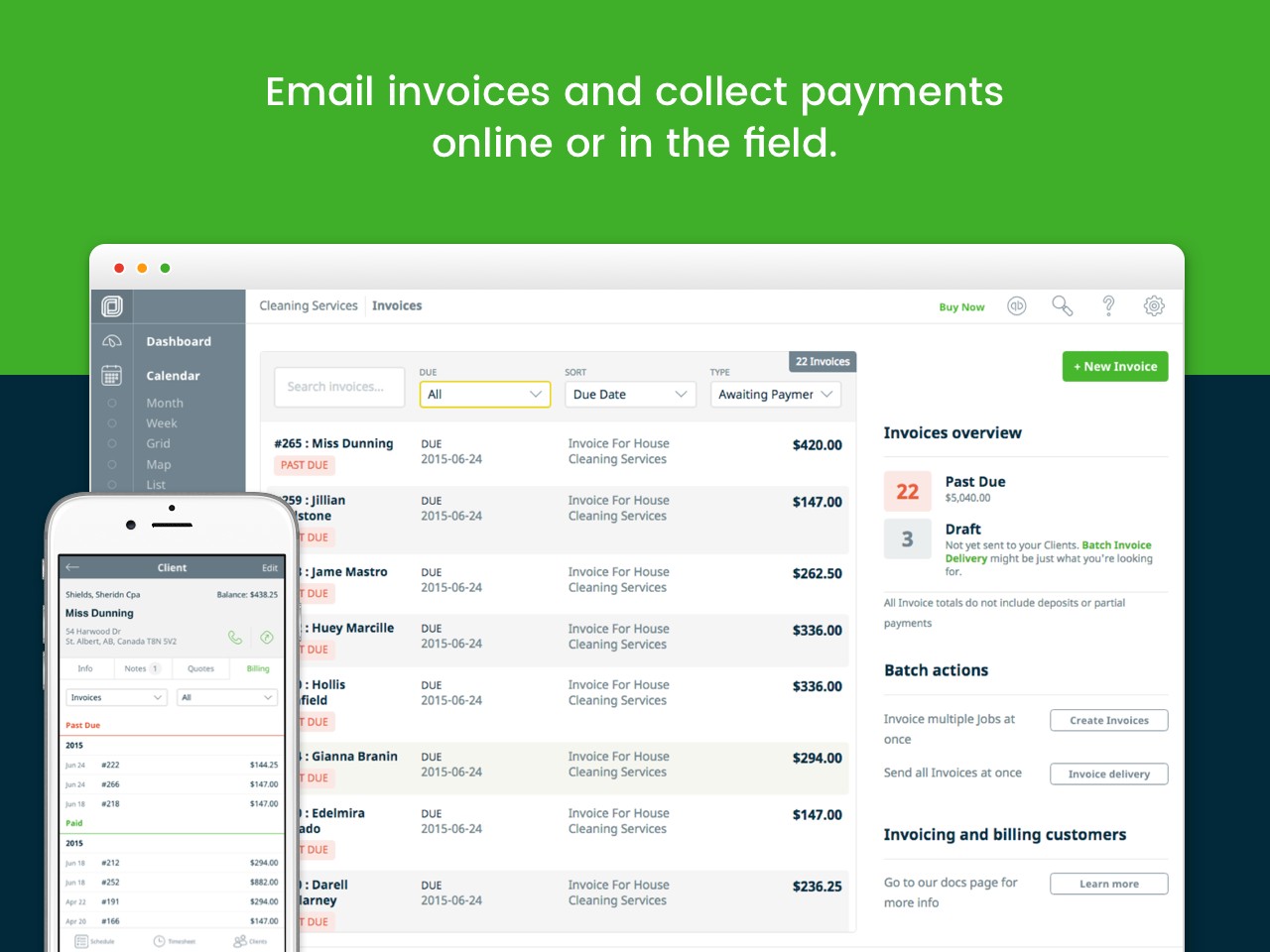 Jobber Mobile App Scheduling